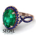 Glamorous Oval Emerald Ring - Jordyn No. 65 image 10