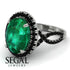 Glamorous Oval Emerald Ring - Jordyn No. 36 image 10