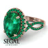 Glamorous Oval Emerald Ring - Jordyn No. 20 image 10