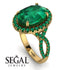Glamorous Oval Emerald Ring - Jordyn No. 19 image 3