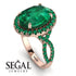 Glamorous Oval Emerald Ring - Jordyn No. 20 image 3