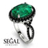 Glamorous Oval Emerald Ring - Jordyn No. 36 image 3
