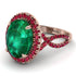 Glamorous Oval Emerald Ring - Jordyn No. 50 image 1