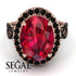 Glamorous Oval Ruby Ring - Jordyn No. 41 image 2