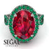Glamorous Oval Ruby Ring - Jordyn No. 27 image 2