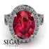 Glamorous Oval Ruby Ring - Jordyn No. 12 image 2