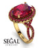 Glamorous Oval Ruby Ring - Jordyn No. 55 image 3