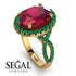 Glamorous Oval Ruby Ring - Jordyn No. 25 image 3