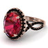 Glamorous Oval Ruby Ring - Jordyn No. 41 image 1