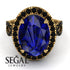 Glamorous Oval Sapphire Ring - Jordyn No. 43 image 2