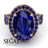 Glamorous Oval Sapphire Ring - Jordyn No. 74 image 2