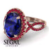 Glamorous Oval Sapphire Ring - Jordyn No. 59 image 10