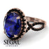Glamorous Oval Sapphire Ring - Jordyn No. 44 image 10