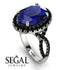 Glamorous Oval Sapphire Ring - Jordyn No. 45 image 3