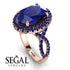 Glamorous Oval Sapphire Ring - Jordyn No. 74 image 3