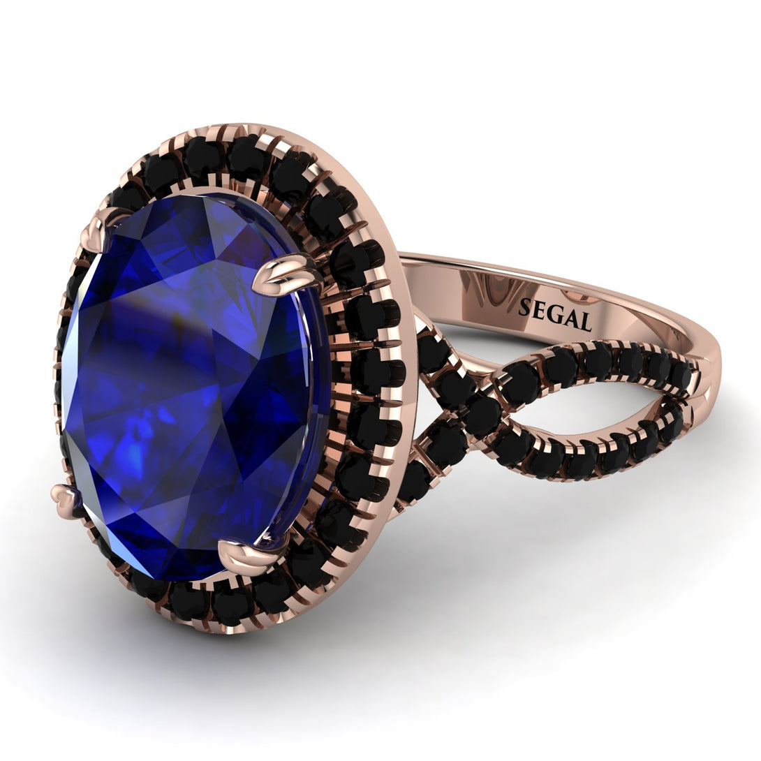 Glamorous Oval Sapphire Ring - Jordyn No. 44