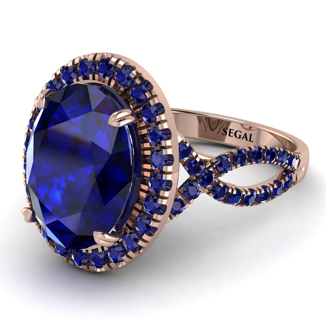 Glamorous Oval Sapphire Ring - Jordyn No. 74