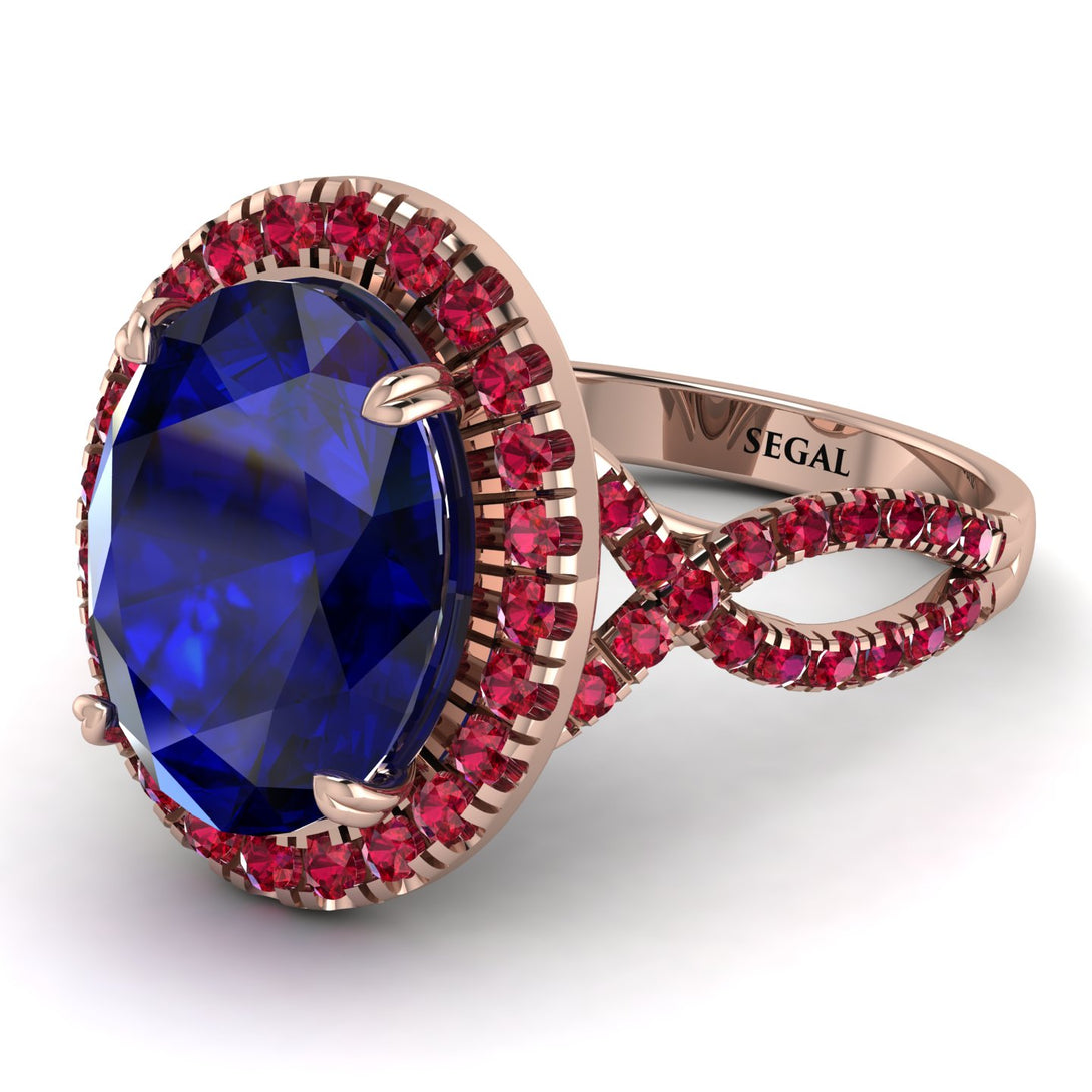 Glamorous Oval Sapphire Ring - Jordyn No. 59