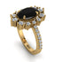 Glamorous Oval Black Diamond Ring - Emily No. 7 image 1