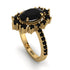 Glamorous Oval Black Diamond Ring - Emily No. 37 image 1