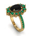Glamorous Oval Black Diamond Ring - Emily No. 22 image 1