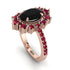 Glamorous Oval Black Diamond Ring - Emily No. 53 image 1