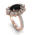 Glamorous Oval Black Diamond Ring - Emily No. 8 image 1