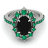 Glamorous Oval Black Diamond Ring - Emily No. 24 image 2