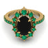 Glamorous Oval Black Diamond Ring - Emily No. 22 image 2