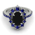 Glamorous Oval Black Diamond Ring - Emily No. 69 image 2