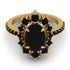 Glamorous Oval Black Diamond Ring - Emily No. 37 image 2