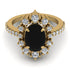 Glamorous Oval Black Diamond Ring - Emily No. 7 image 2