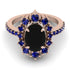 Glamorous Oval Black Diamond Ring - Emily No. 68 image 2