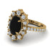 Glamorous Oval Black Diamond Ring - Emily No. 7 image 3