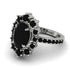 Glamorous Oval Black Diamond Ring - Emily No. 39 image 3