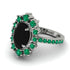 Glamorous Oval Black Diamond Ring - Emily No. 24 image 3