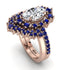 Glamorous Oval Diamond Bridal Set - Emily No. 62 image 1