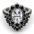 Glamorous Oval Diamond Bridal Set - Emily No. 33 image 2