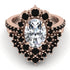 Glamorous Oval Diamond Bridal Set - Emily No. 32 image 2