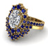 Glamorous Oval Diamond Bridal Set - Emily No. 61 image 3