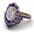 Glamorous Oval Diamond Bridal Set - Emily No. 62 image 3