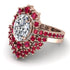 Glamorous Oval Diamond Bridal Set - Emily No. 47 image 3