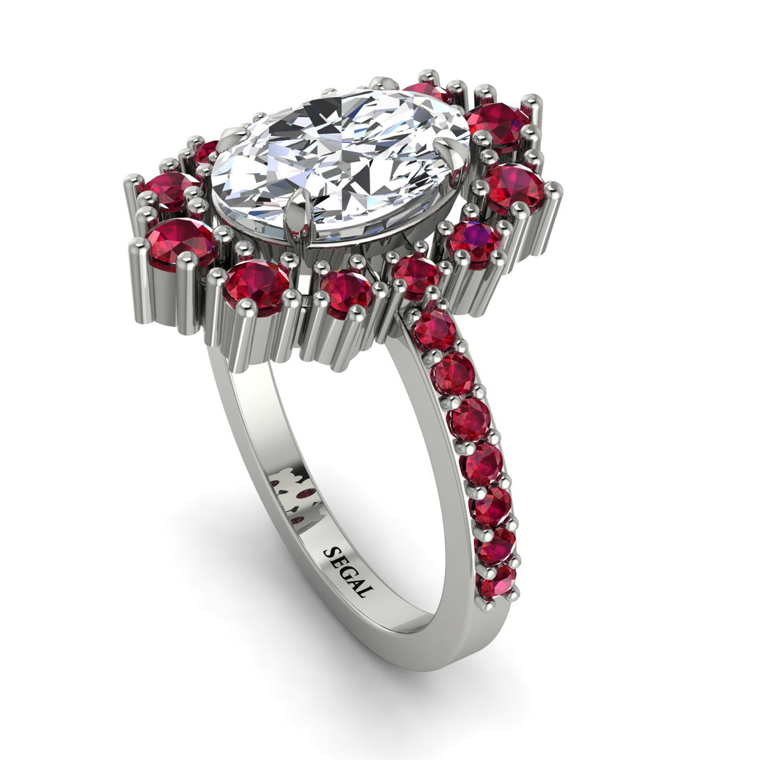 Glamorous Oval Diamond Ring - Emily No. 48