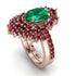 Glamorous Oval Emerald Bridal Set - Emily No. 50 image 1