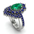 Glamorous Oval Emerald Bridal Set - Emily No. 66 image 1