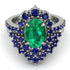 Glamorous Oval Emerald Bridal Set - Emily No. 66 image 2