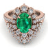Glamorous Oval Emerald Bridal Set - Emily No. 5 image 2