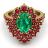 Glamorous Oval Emerald Bridal Set - Emily No. 49 image 2