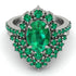 Glamorous Oval Emerald Bridal Set - Emily No. 21 image 2