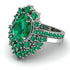 Glamorous Oval Emerald Bridal Set - Emily No. 21 image 3